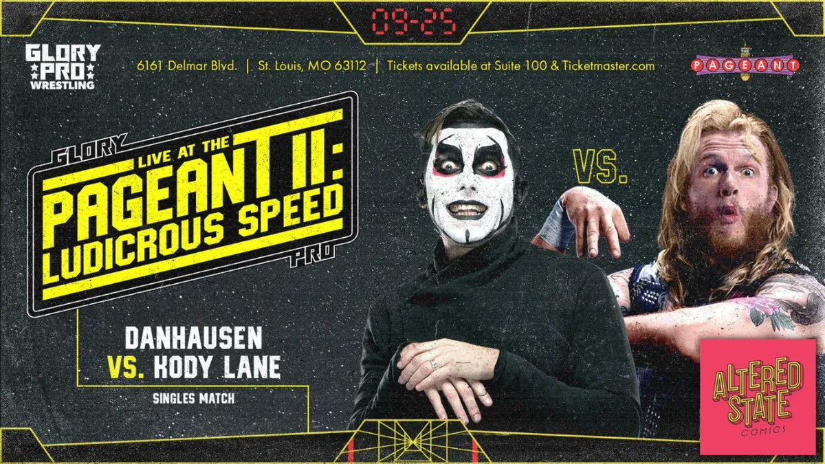 WeAreGloryPro's tweet photo. The hottest card of the year goes down LIVE at @ThePageantSTL next Sunday!

Ringside floor seats are sold out but you can still get your hands on GA and Balcony Reserved tickets PLUS a VIP Meet and Greet Experience

Visit https://t.co/e8Mfh78HlX for tickets and more! https://t.co/pNN3OIf0gP