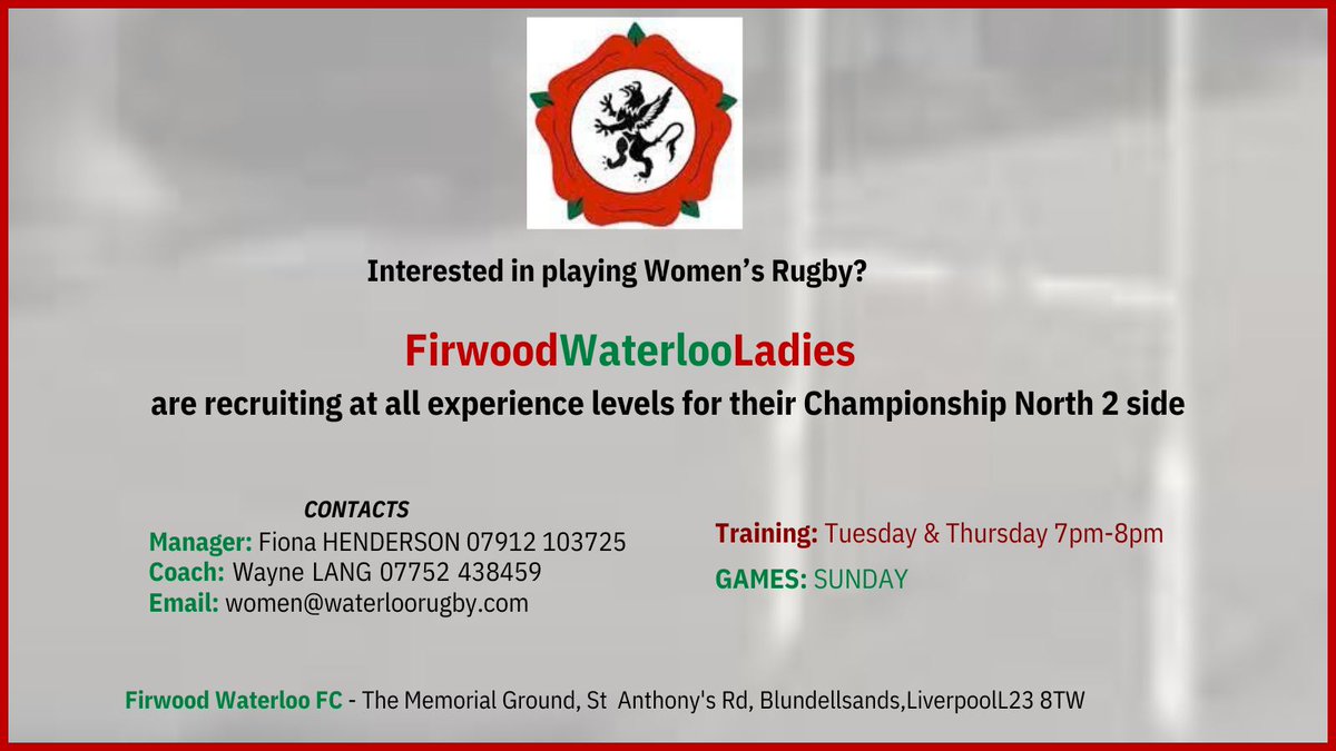 WaterlooLadies's tweet image. Solve the equation:
☀️ +🚶‍♀️🚶‍♀️🚶‍♀️+🏃‍♀️= 🏉💚🤍❤️

(Just the right amount of) sunshine + new pals + a bit of a run around = Training Tonight @WaterlooRugby