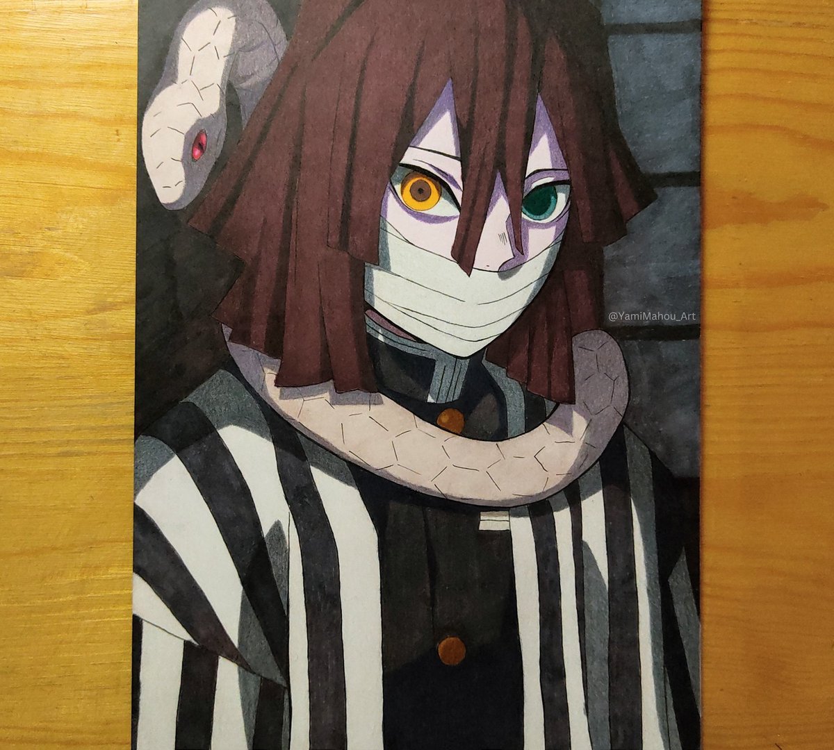 YamiMahou_Art's tweet photo. #kimetsunoyaibafanart #obanaiiguro #serpenthashira #art #traditionalart #anime #Fanart #demonslayer https://t.co/2zyHEXp07a