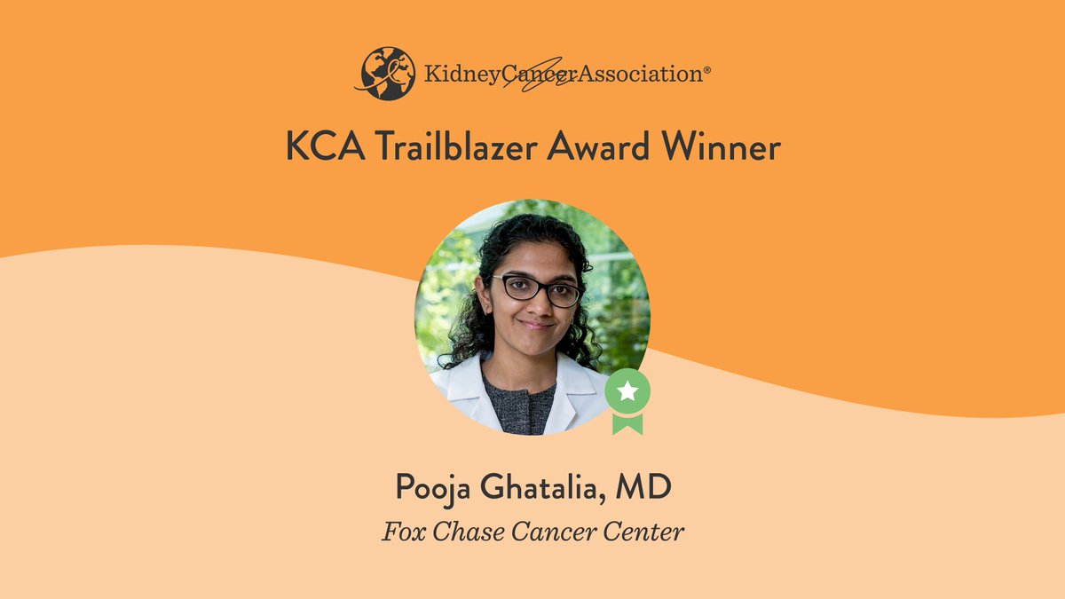 Kidney Cancer (@kidneycancer) on Twitter photo ⭐️Congratulations to KCA Trailblazer Award winner #PoojaGhatalia <a href="/FoxChaseCancer/">Fox Chase Cancer Center</a>, who will be comparing the immune microenvironment between people with #RCC of African and European ancestry. #kidneycancer kidneycancer.org/2022-grants/ ⭐️Congratulations to KCA Trailblazer Award winner #PoojaGhatalia <a href="/FoxChaseCancer/">Fox Chase Cancer Center</a>, who will be comparing the immune microenvironment between people with #RCC of African and European ancestry. #kidneycancer kidneycancer.org/2022-grants/