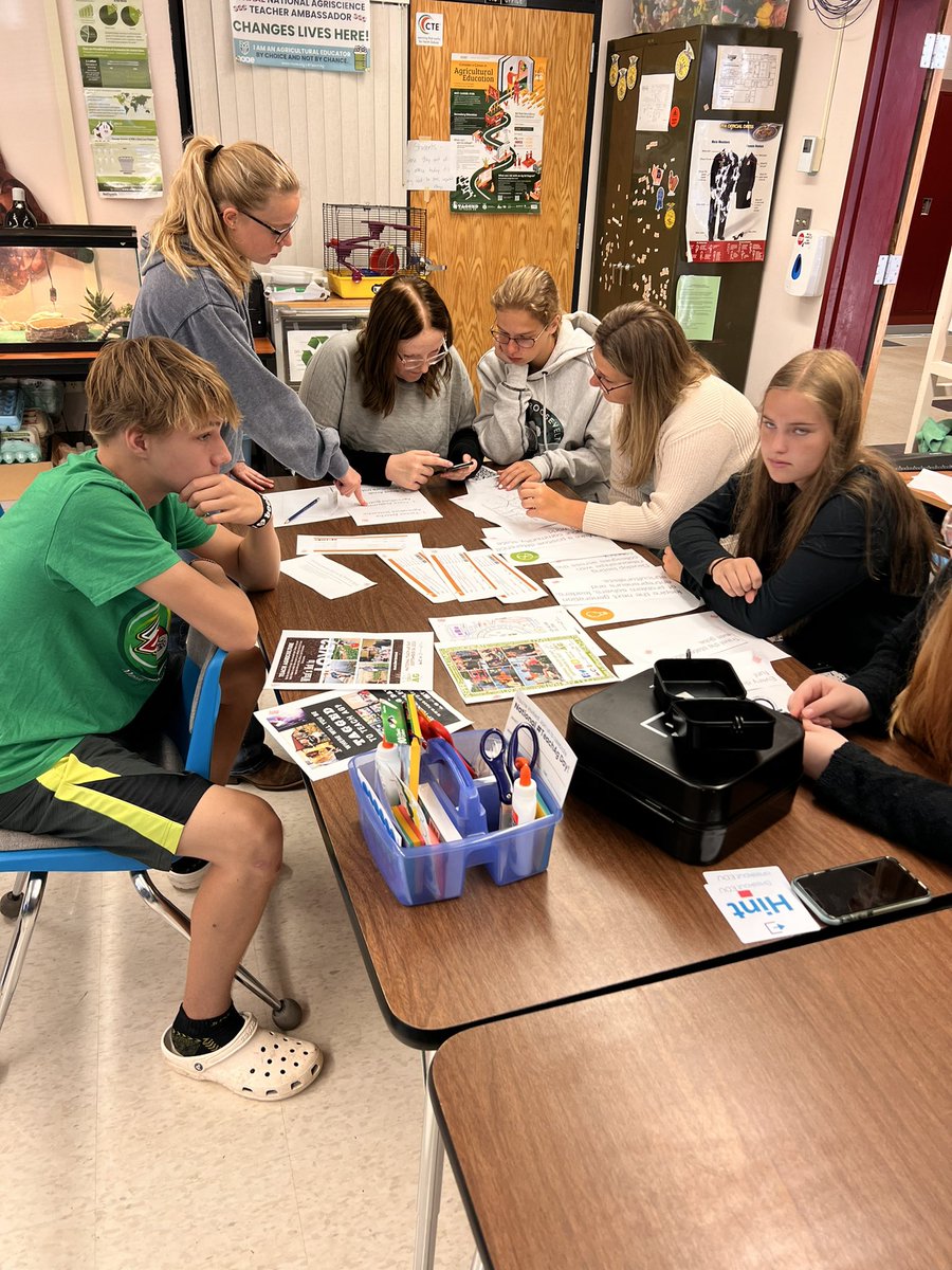DesiSeverance's tweet photo. Wyndmere Ag students are doing some BreakoutEDU boxes to get to our #teachag party started and find our party supplies! #tagged22 https://t.co/rNV1QKfoVs