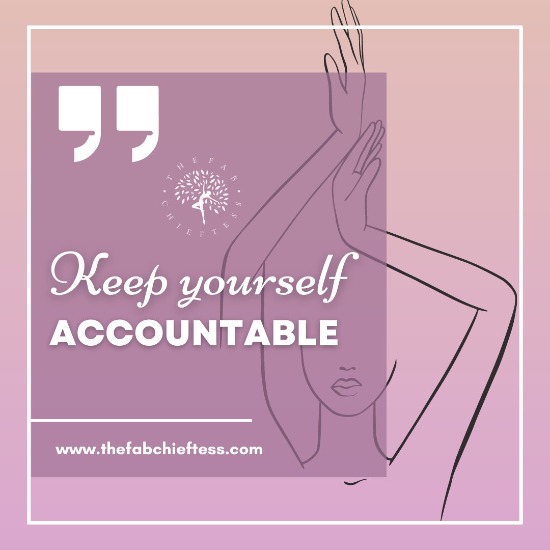 thefabchieftess's tweet photo. Holding yourself accountable means you manage your work and life tasks, fulfill your obligations to colleagues, and consistently self-reflect on your work conduct. You also accept the outcomes of your decision-making processes and assess any changes you want to make in the future https://t.co/ho6JAMgWVT