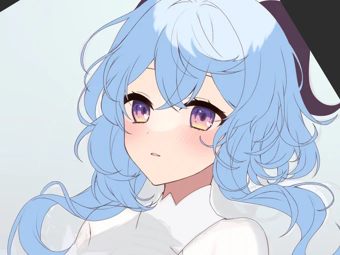 甘雨ちゃんwipけっこう満足なお顔描けた! 