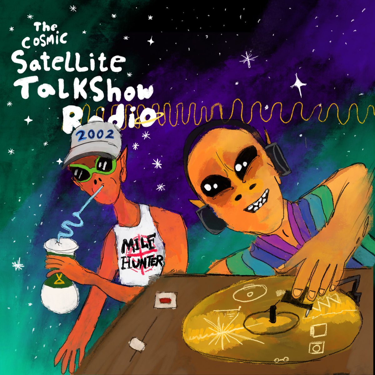 CosmicTalkshow's tweet photo. Episode 2 - Voyager Golden Record 2.0 is out now! Today, the boys discuss what should go on humanity's next golden record, tales from Ollie's stag-do, and what E.T would taste like if barbecued...
  
https://t.co/46ShPoRdZO
https://t.co/gUiqLZyluj https://t.co/ywyc71G28s