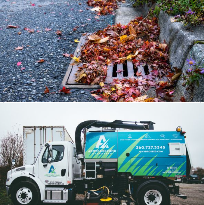 Bucher_BMNA's tweet image. Look 👀 out leaves and catch basins! 🍁 
Above &amp;amp; Beyond Hydroseed and their MaxPowa V65 pure vacuum sweeper are coming for you!

#BucherMunicipal #EndlessSweepingSolutions #FirstPassSweeping #leaves #catchbasin #DrivenByBetter