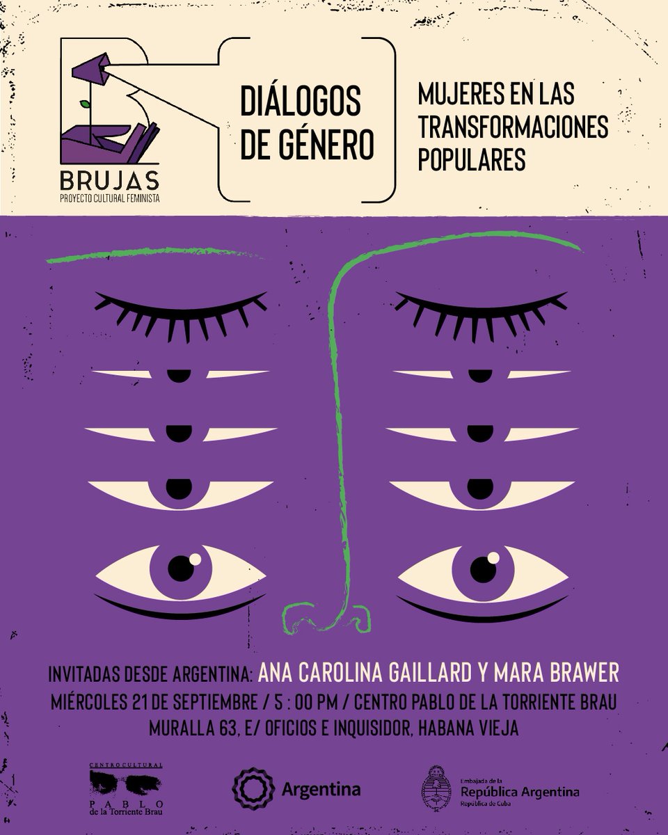 brujaspcf's tweet photo. 📣 El próximo miércoles nos encontramos para pensar y dialogar acerca del rol de las mujeres en los procesos de transformación popular.
Contamos con la visita de las diputadas argentinas @CaroGaillard  y @MaraBrawer 
Te esperamos https://t.co/SVbUqAxNDU