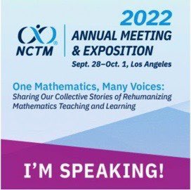 AWoodLovesMath's tweet photo. Iโm excited to share that I will be presenting at #NCTMLA22 on Friday, September 30th at 4:30 PM, LA Convention Center 515B! Come learn strategies to engage students in deep thinking and build number sense! @middelnews https://t.co/vk1aHIf9xG