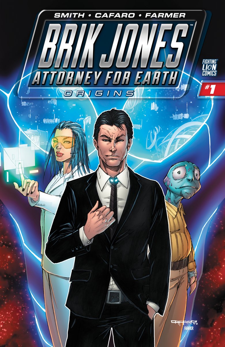 In October, we will open a web store to take pre-orders for BRIK JONES, ATTORNEY FOR EARTH #1 and #2! 22 pages + covers; A, B and C. To be alerted when the site goes live, and for early bird discounts, please sign up for our mailing list here: fightinglioncomics.com LLAP-P.