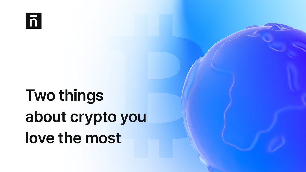 nmbplatform's tweet photo. Name two things about #crypto you love the most 😊

We start: 

✅ We love @nmbplatform community 
✅ We love BUIDLing 

And you? Let us know in comments👇 https://t.co/WLciInquwK