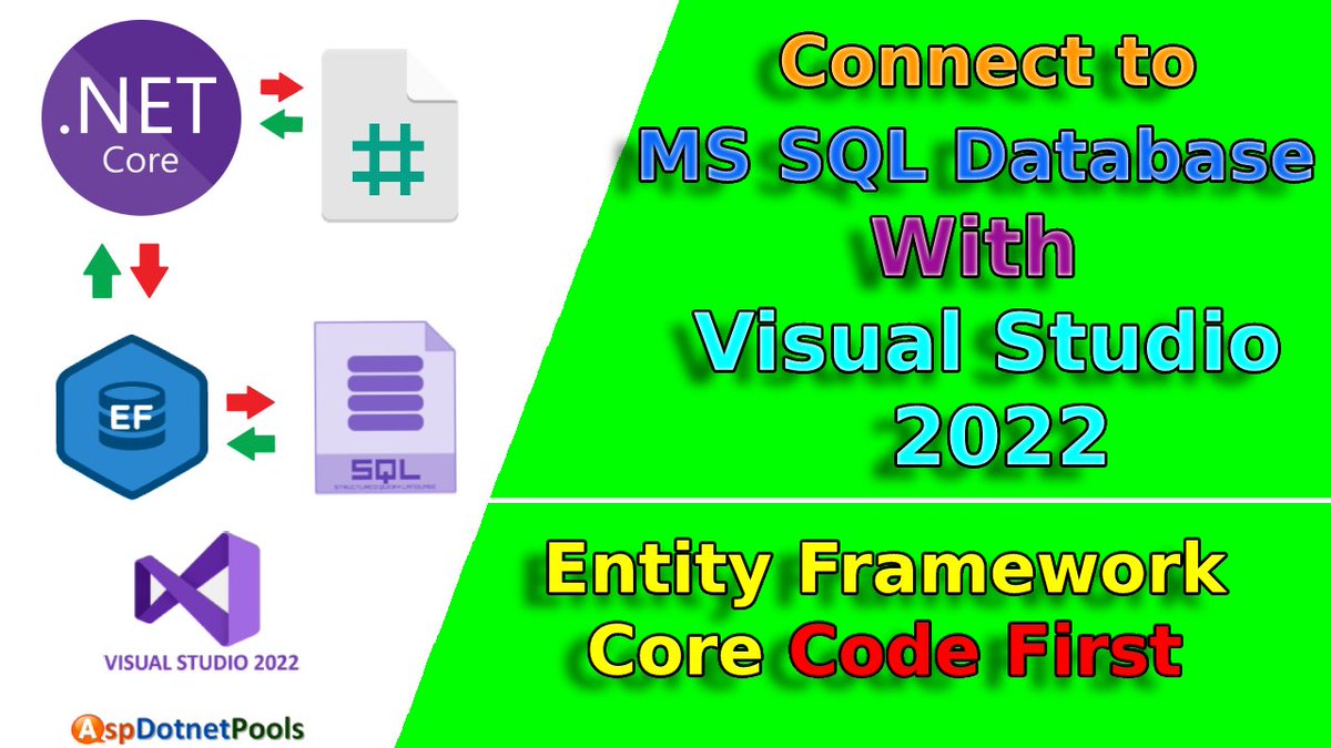 aspdotnetpools's tweet image. Connect To Ms SQL Server with Visual Studio 2022  | EF Code First Approach youtu.be/FtRdOsJP1aM via @YouTube