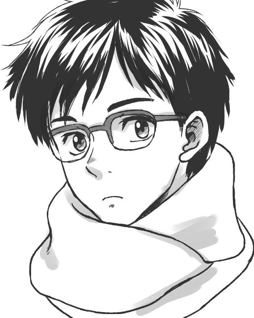自分の絵柄でYOIキャラを描いたらどうなるか試したかった。 