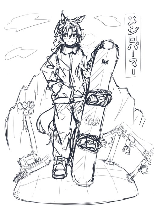 去年描いたラフがでてきた 