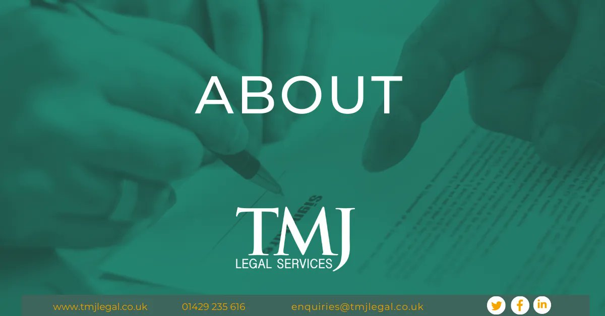 tmjlaw's tweet photo. A bit about us 😊

We are a regional firm of #solicitors established in 1986 offering a wide range of services to private &amp; business clients. Over the years we evolved first into a partnership, then an LLP, then to our present limited company, TMJ Legal Services Ltd. #Hartlepool https://t.co/dTBK1LBDVq