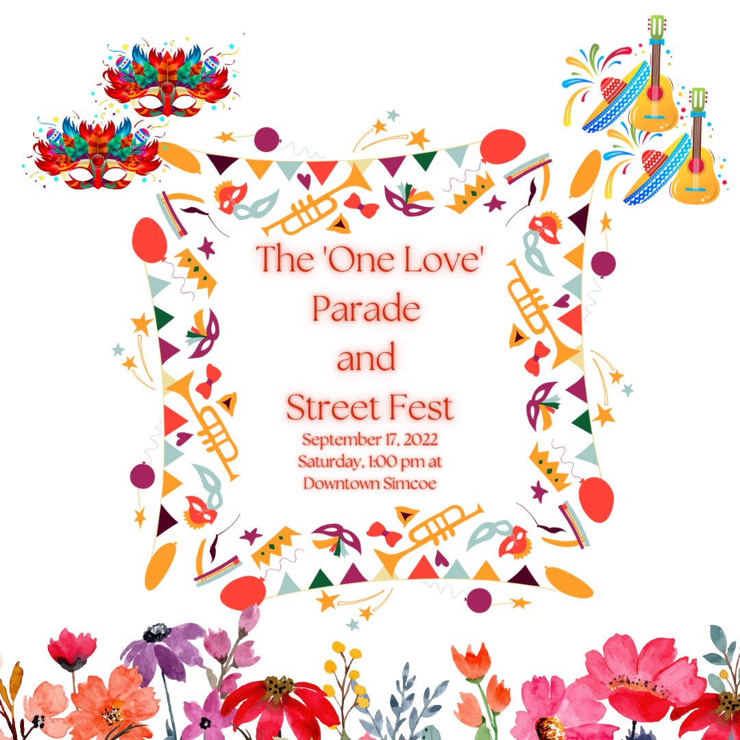 gailbouw's tweet photo. Don' forget the Carnival Parade in Downtown Simcoe on Saturday, September 17, 2022! 

"The Year of the Garden' by Norfolk County"

#gailbouwrealestateagent #cbactionplus #coldwellbanker #carnival #parade #simcoe #downtown #simcoeevents #carnivalparade #mexican #carribbean https://t.co/xaRJVoLeP1