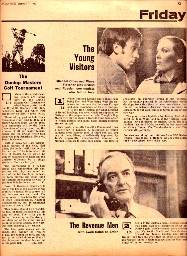Graeme Wood on Twitter "TV📺15/9/67 BBC1 4.55Whistle Stop 5.40Junior
