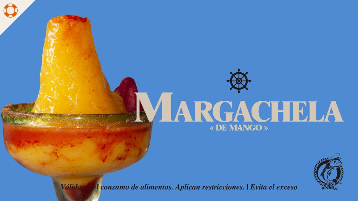 SoyCapitanP's tweet photo. Sabadito de puente y para comenzar el día una refrescante «Margachela de mango» 🍸🥭
Pídelo en cualquiera de nuestras sucursales. 
¡Te esperamos en #LaMejorPescadería!
#Margachela #Margarita #Coctel Margachelademango #Septiembre #Mespatrio https://t.co/kSJboDE3Y6