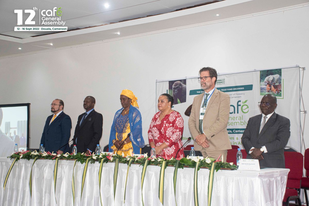 consortium_cafe's tweet photo. What a grand opening it was! 12th CAFE General Assembly in Douala, Cameroon under the theme of 'Blended Finance: Strategies and Contributions for Protected Areas in Africa.'
#CAFE2020
#blendedfinance https://t.co/082gxetOpo
