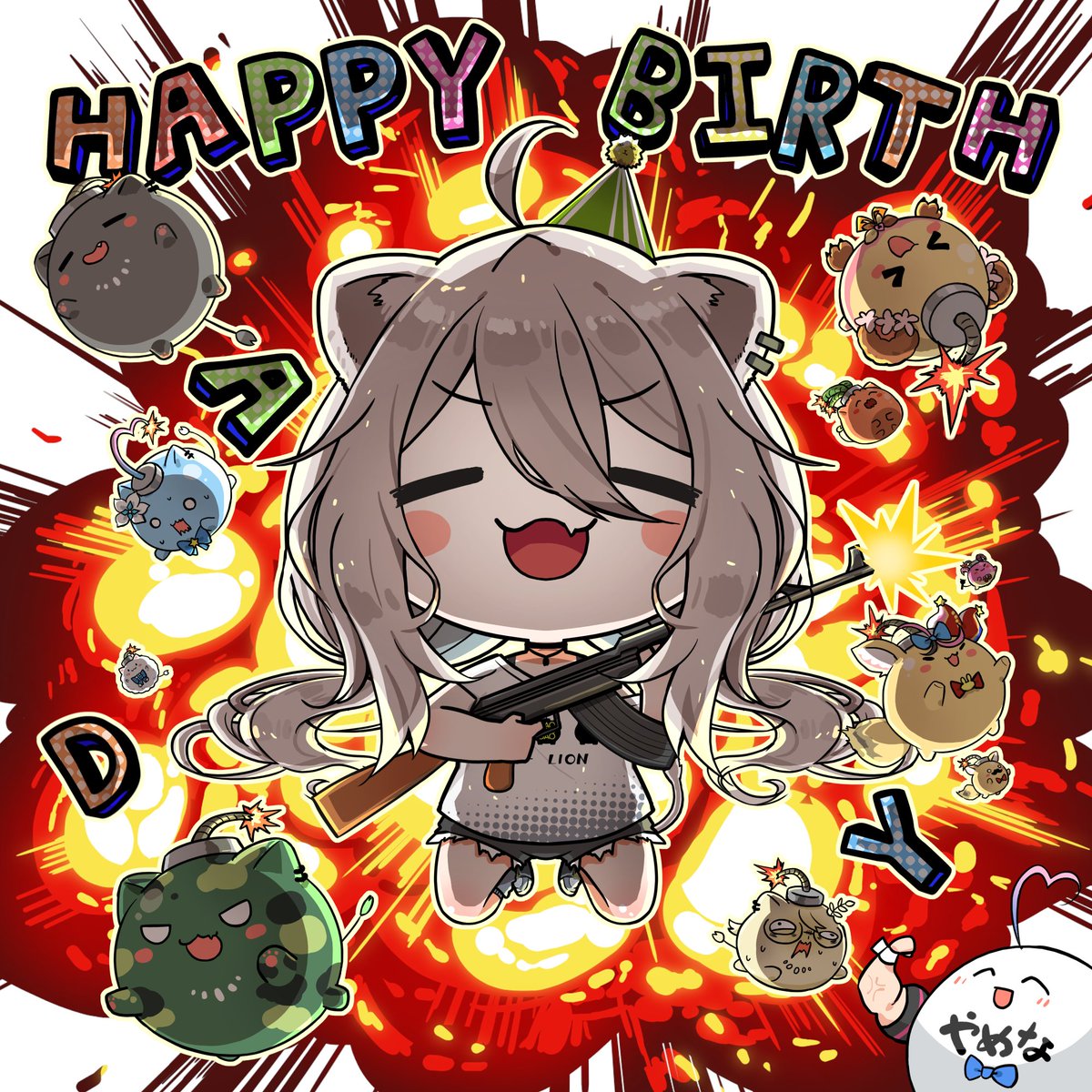 獅白ぼたん 「」|水火ミミック🎪のイラスト