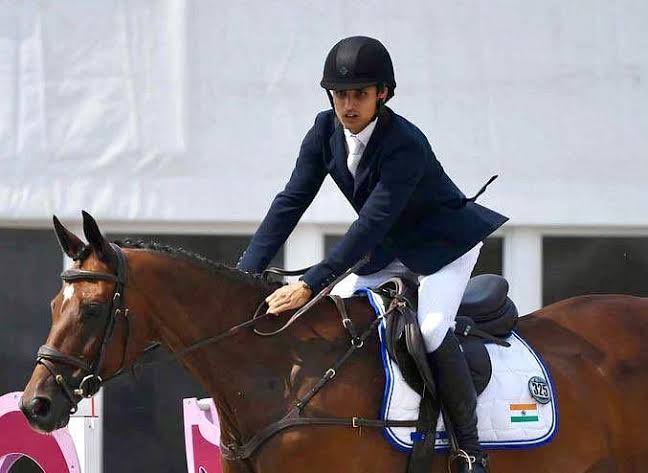 Fouaad with a new India best in Dressage @FouaadMirza and Seigneur Medicott have broken a 20 year dressage record for India, beating Imtiaz Anees’ 39.6 He scored 30.1 which is the best Indian score at FEI World Championships. @FEI_Global