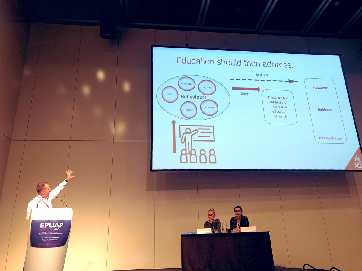 Brilliant presentation by Professor Tom O’Connor on “Evaluating education for pressure ulcer care and prevention: Are we measuring the right outcomes?” 👏🏾👏🏾👏🏾@tocon @SWaTRCSI @EPUAP1 #epuap2022