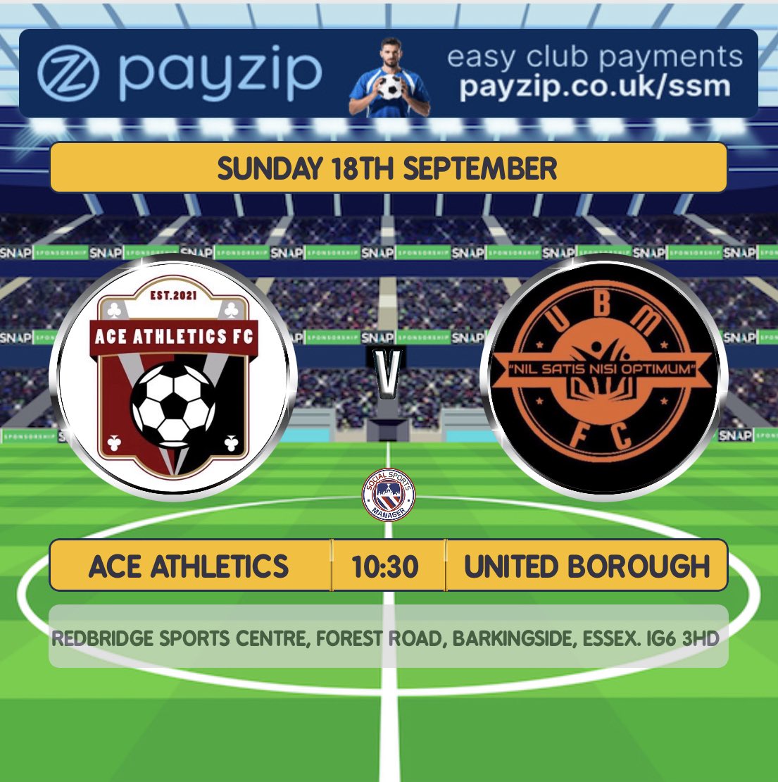 This Sunday after a great pre season and after weeks of cancellations we finally begin our league campaign against @aceathleticsfc. Will the boys hard work in pre season pay off 👀. 🟠⚫️