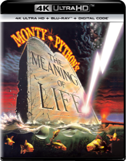 montypython's tweet photo. Monty Python’s Meaning of Life is now available in North America on 4K UHD for the first time! Enjoy hours of bonus features including The 30th Anniversary Reunion, The Sing-Along Version and so much more! 
https://t.co/r8VhoVaWqu https://t.co/x8IHB8a8Rz