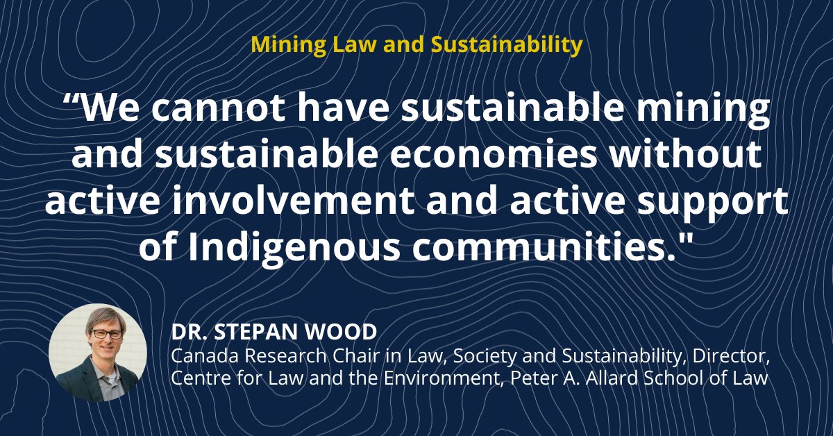 The <a href="/AllardLaw/">Allard School of Law</a> Executive Learning Program in #MiningLaw &amp; #Sustainability includes a focus on building cultural competency by exploring Indigenous governance/law + how they intersect with your business decision-making. Program starts Sep 26. Register today bit.ly/3leyX5g