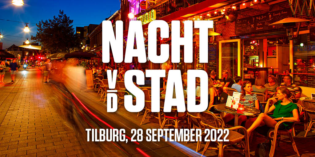 Op woensdagavond 28 september bruist de Tilburgse #binnenstad tijdens de #NachtvandeStad. Op diverse locaties in de binnenstad geniet je van muziek, theater, nieuw creatief talent, excursies en nog veel meer. Inschrijven kan nog tot en met 18 september:
nachtvandestad.nl