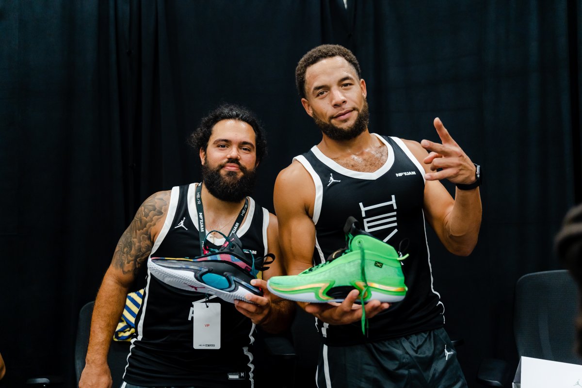 Heir_Company's tweet photo. Nothing but @Jumpman23 heat at #NFTJAM ๐๐ฅโ๏ธ https://t.co/BAhuRaiFjb