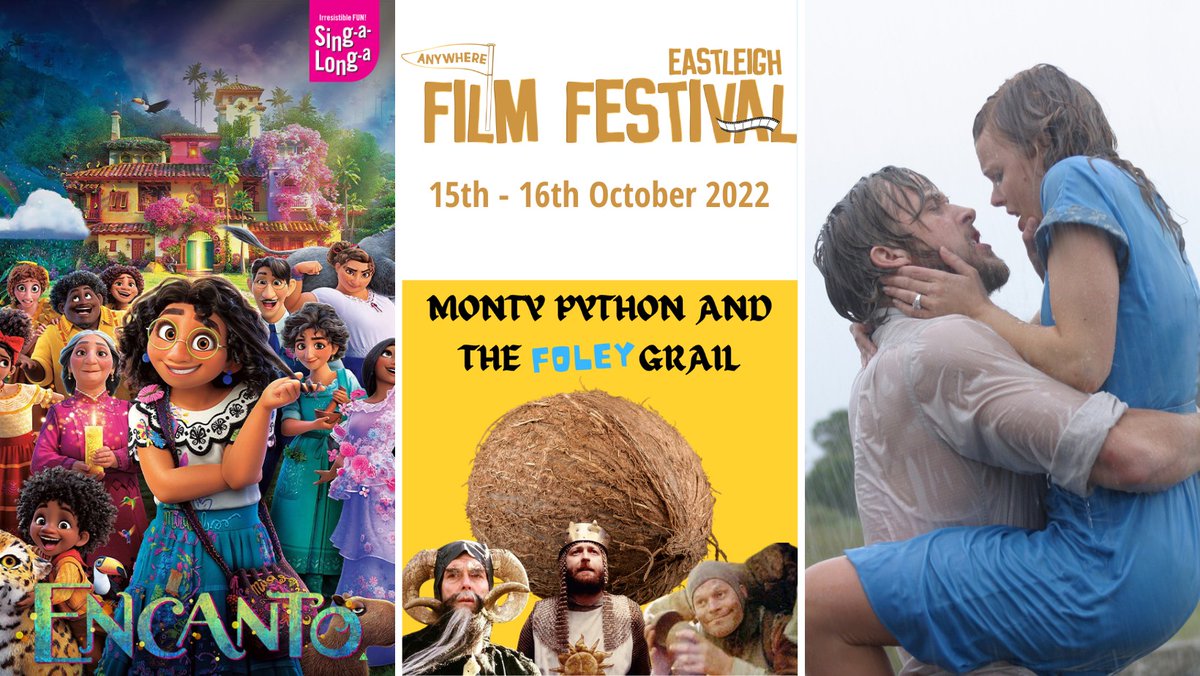 ONE MONTH TO GO until our first screenings on Sat 15 Oct! Join in with Sing-A-Long-A Encanto or clip-clop those coconut shells along with Monty Python and the Foley Grail 😁 thepointeastleigh.co.uk/eastleighfilmf…