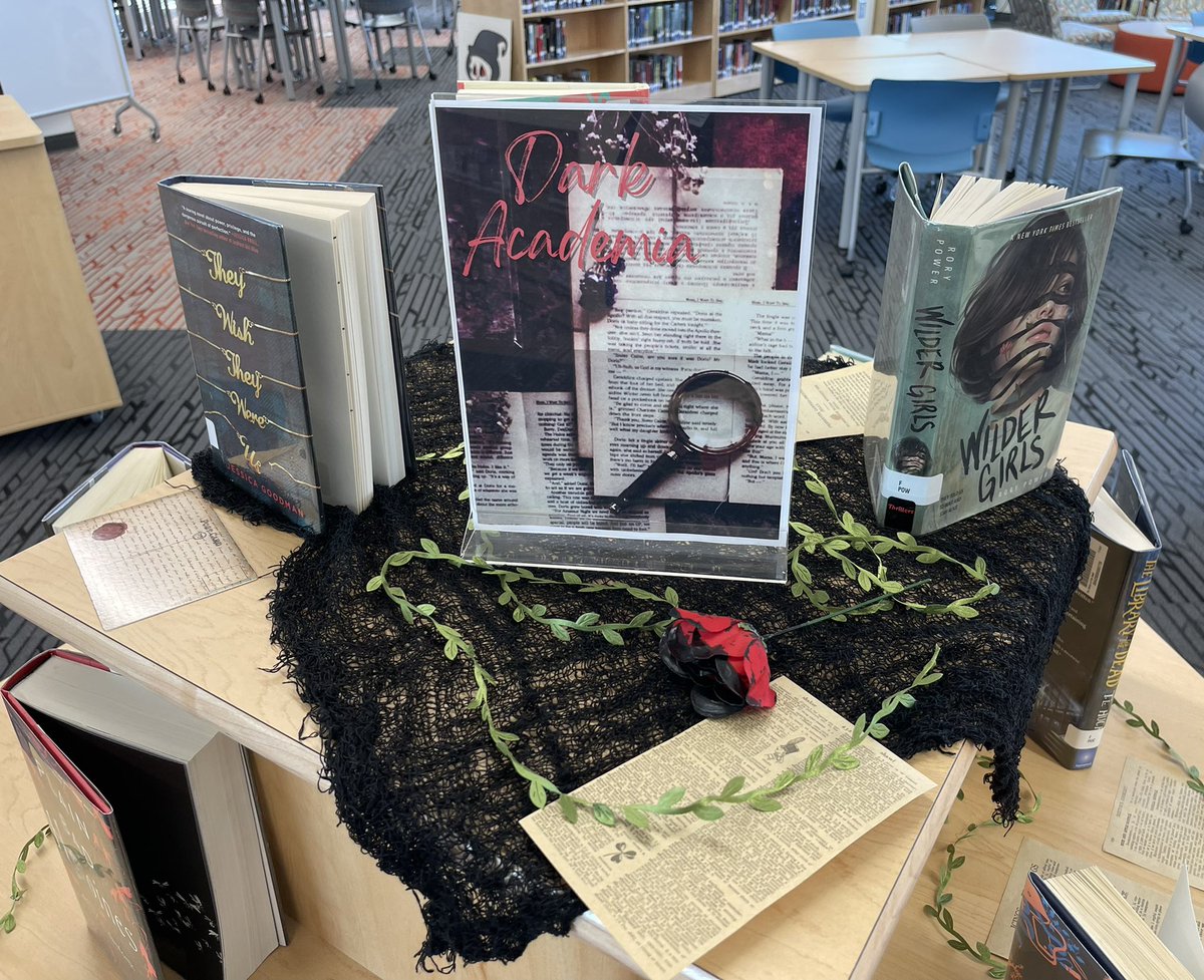 fvhslmc's tweet photo. There is darkness within these hallowed halls. Read #darkacademia #fvhslmc #bengalsread https://t.co/pWRlq7h47a