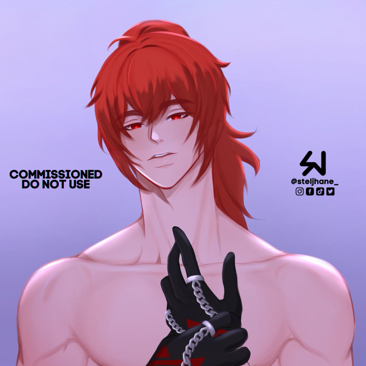 steljx's tweet photo. mommy don't know daddy's getting hot, that's why he took off his new skin/outifit lol

#Diluc #dilucskin #dilucgenshinimpact #Genshinlmpact #genshin @GenshinImpact @taexmiin https://t.co/fqhSDcc4e5