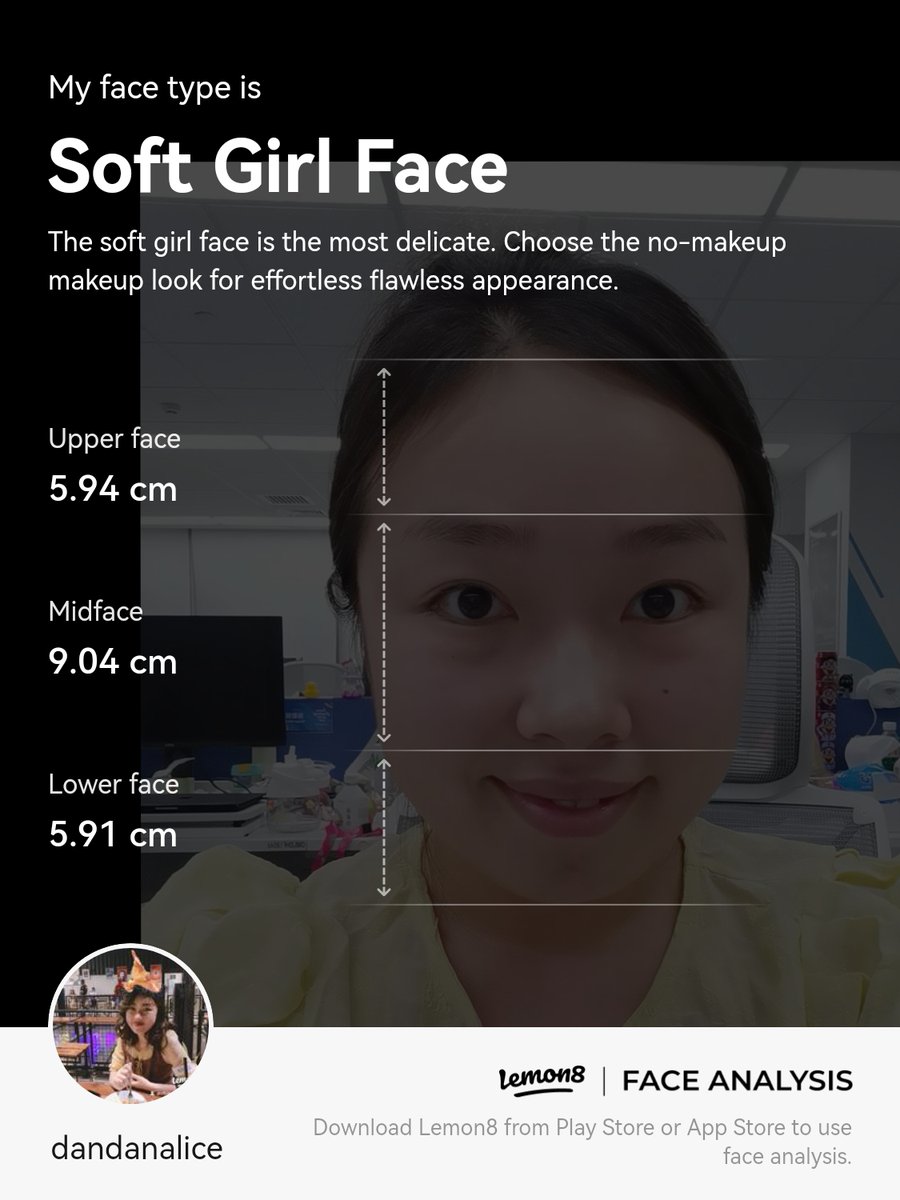 dandanalice's tweet photo. Guyssss, you really need to try this face analysis feature from Lemon8!!!!! So interesting OMG! #lemon8faceanalysis #lemon8indonesia https://t.co/1MLPahs5yC