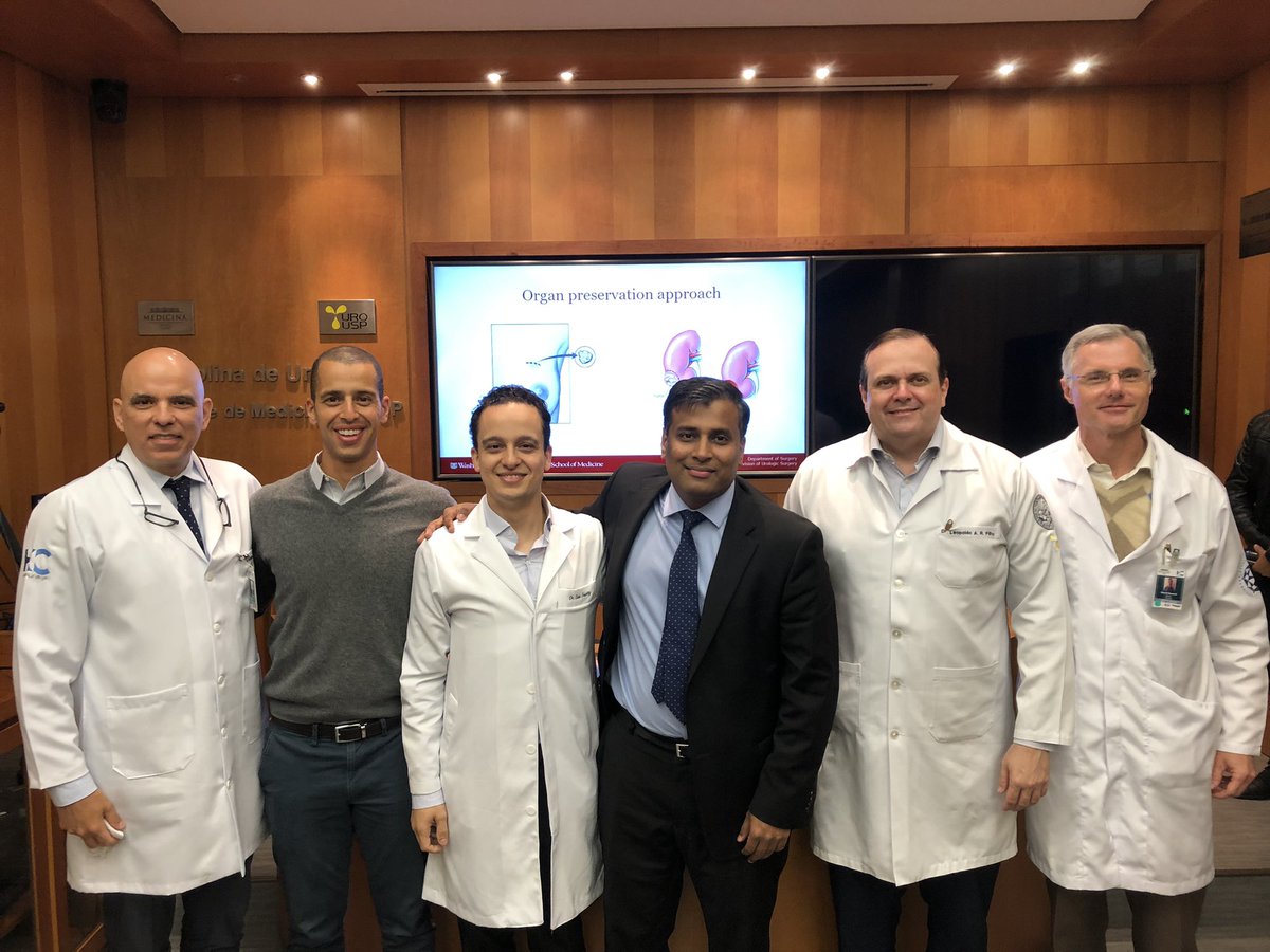 Great pleasure to receive Dr Arjum Sivaraman from Univ of Washington at Univ of Sao Paulo as an AUA Scholar in the exchange program with the Brazilian Society of Urology. He is leaving today after a few days with us. @AmerUrological @sbuoficial @urousp