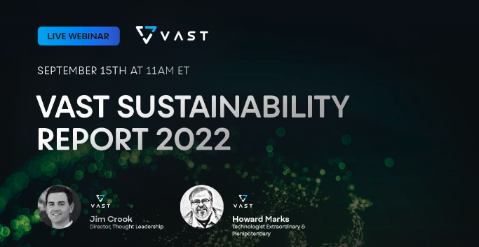 VAST_Data's tweet photo. **UPDATE** Today's Sustainability webinar will be rescheduled to Tuesday, Sept 20 at 11am ET due to Zoom technical issues.  

**If you haven't registered, yet, there's still time! See you Tuesday. 

👉https://t.co/1tc3rPZVOU https://t.co/dQBpxjNnYk