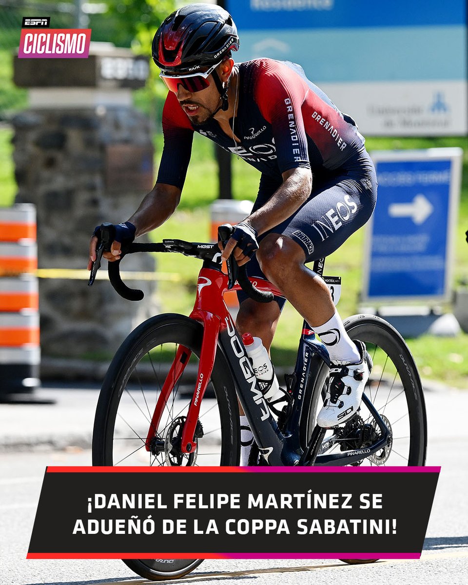 ESPNCiclismo's tweet photo. ¡Daniel Felipe #Martínez es el ganador de la #CoppaSabatini! El colombiano se impuso en una carrera dura ante Odd Christian #Eiking y Guillaume #Martin. 🇨🇴🙌

#ESPNCiclismo https://t.co/4uvQBPoQcc