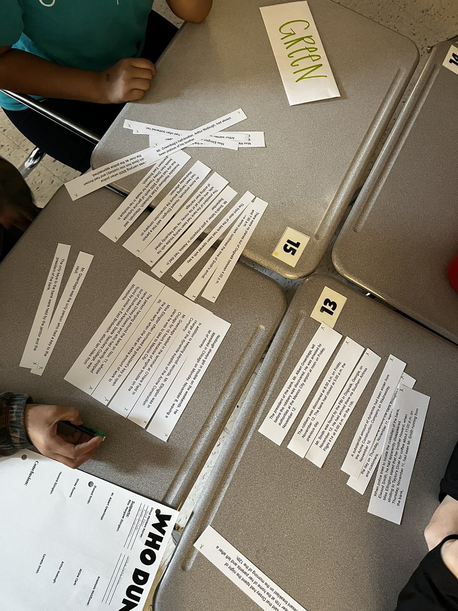 MissReedSS's tweet photo. A fun round of WHO DUN IT?! in SS this week! Who should be charged with the robbery of $1M from the Minnetonka National Bank?! 

Did you figure it out? @ISDSchools @ISDSocStudies #bridgerbold #historicalthinking https://t.co/K7zUiCdIiB
