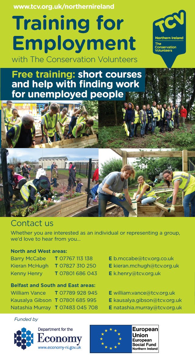 Are you currently unemployed or working less than 16 hours a week? We offer free accredited training courses in horticulture and other short courses to help people improve their skills and experience and increase employability prospects! Contact info in the flyer below! 👇😎