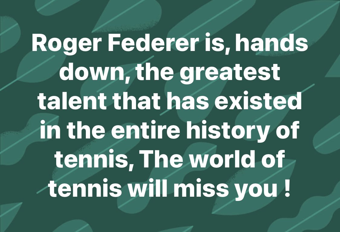 adegafo's tweet photo. @rogerfederer 🐐 GOAT 🐐 It was a pleasure watching you play! Thank you very much! #federer https://t.co/obKok9Dsqo