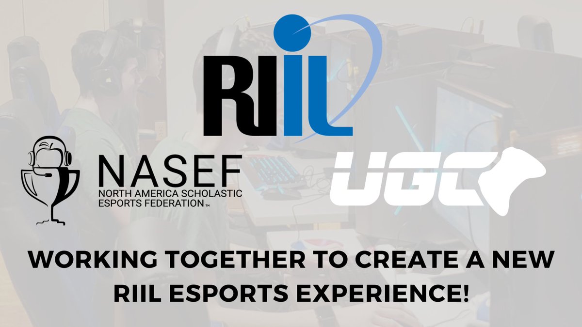 RIIL_sports's tweet photo. The RIIL is excited to announce it has been working with NASEF and UGC to offer a more inclusive and cost-effective opportunity for its member schools to participate in esports for the 2022-23 school year.
READ MORE: https://t.co/wIasvBbpCh https://t.co/ti7D3QkG3R