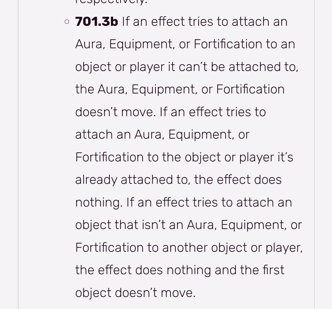 Diehardcoolkid's tweet photo. @The_Spun_Yarn @SaffronOlive #notajudge but if its a normal equipment in your graveyard, sure you can pay the cost but looks like it won't do anything. Looks like reconfigure also uses Attach. So unless you can give him the subtype equipment that wont work either https://t.co/GUySt1e29O