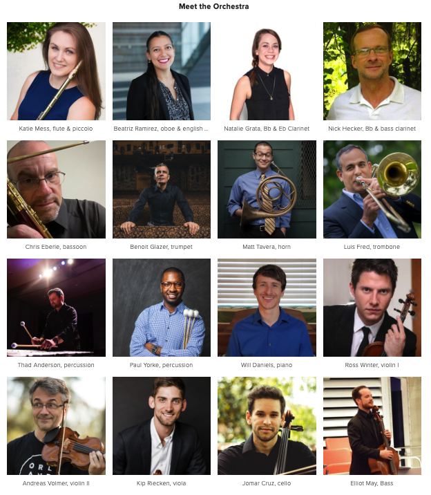 alterity_co's tweet photo. Meet the orchestra for Divergent Pulsations!! 
Check out our Digital program (link in bio) to find out more about the orchestra and pieces that will be performed at this Saturday's concert. https://t.co/kJnPRGegnO