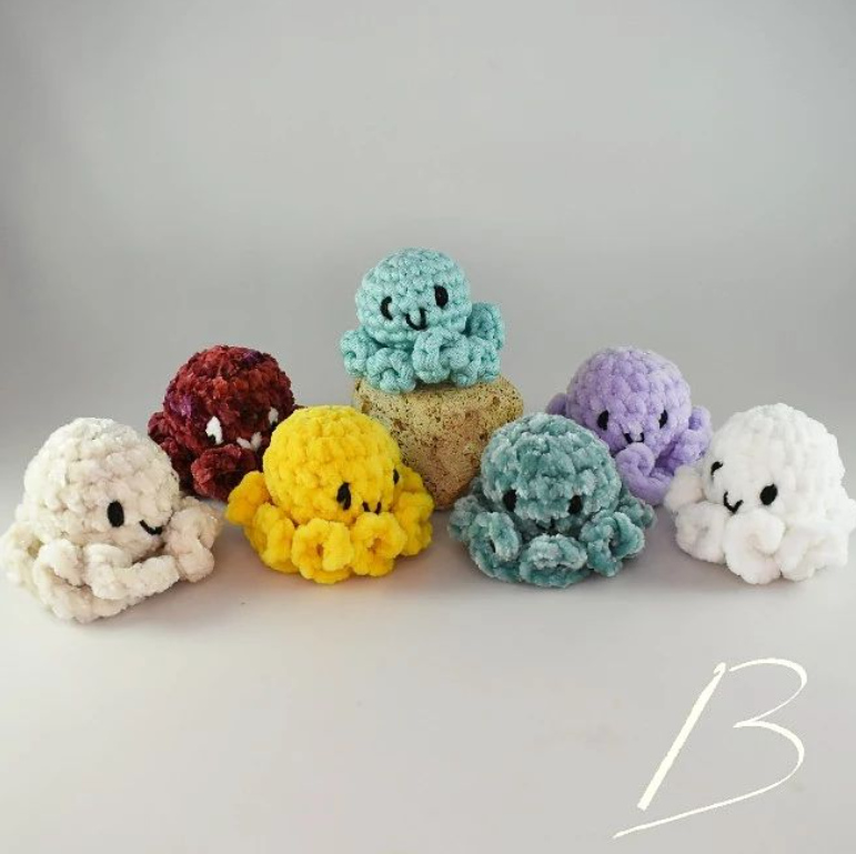 Belengeuve's tweet photo. ute Mini octopuses ๐๐๐๐๐
Pattern by @allfromjade
Saturday, 17th, @carrollparkbrooklyn
#belio #beliocrochet #amigurumi #crochet #ganchillo #octopus #pulpo #pulpito #carrollparkfair #carrollparkfallfair #friendsofcarrollpark https://t.co/gPLA7j5xOP