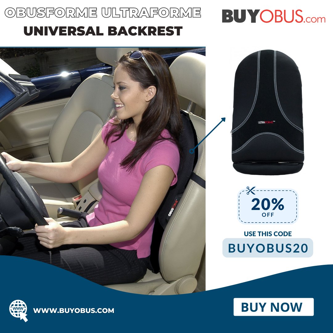 Obusforme Ultraforme Universal Backrest - Clinically Proven to relieve back  pain