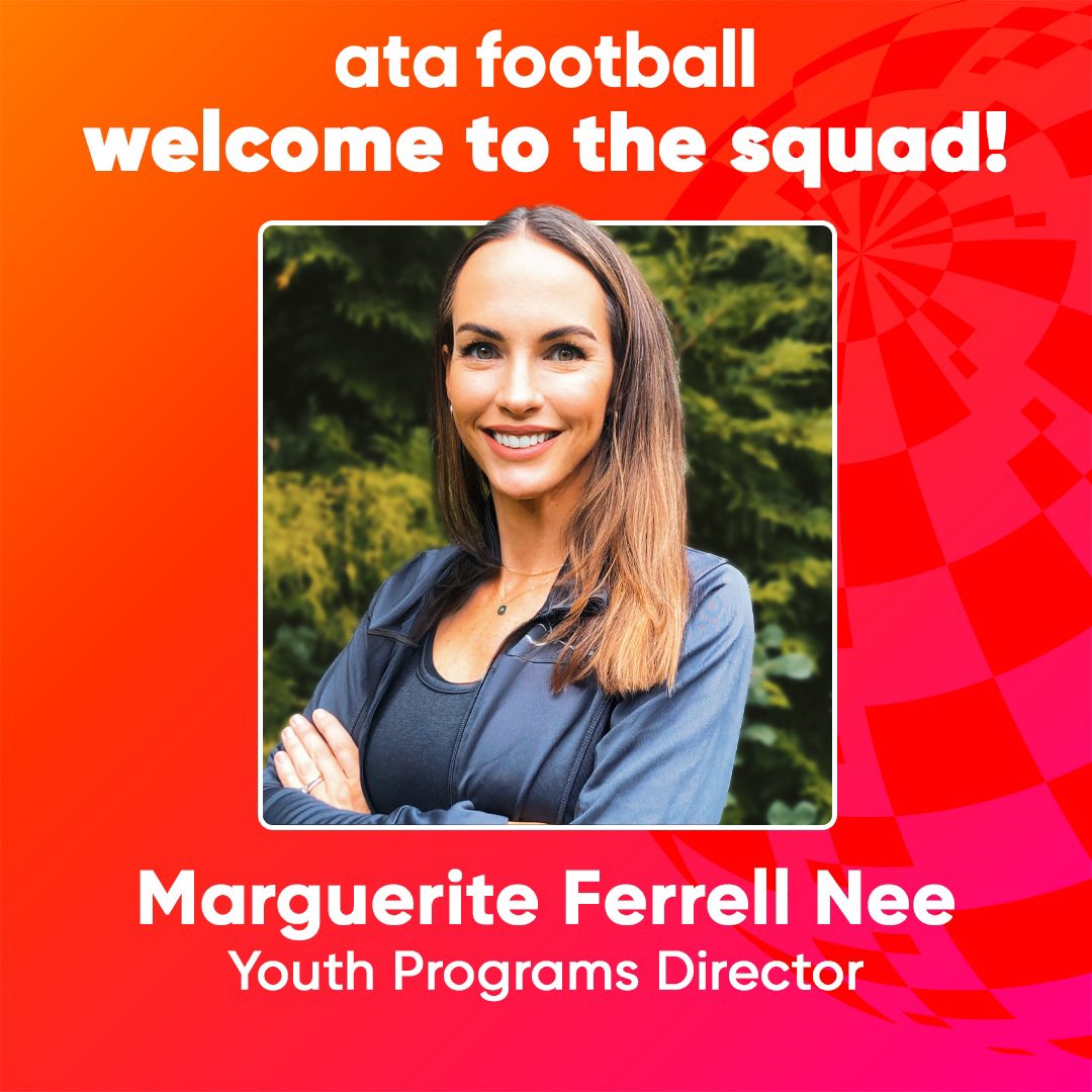 DAZNWFootball's tweet photo. ata football is excited to welcome Marguerite Ferrell Nee to the squad as our Youth Programs Director! 🙌

@Marguerite43 https://t.co/JOWDna8wfa