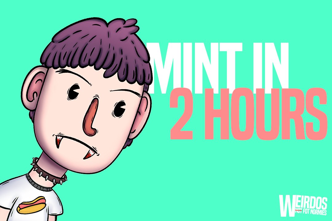 nftweirdos's tweet photo. See you today at 13:29 EST, being a weirdo is just around the corner!🤪

#SolanaNFTs #Solana #NFTCommuntiy #mintingsoon https://t.co/7AD7WgyDOn