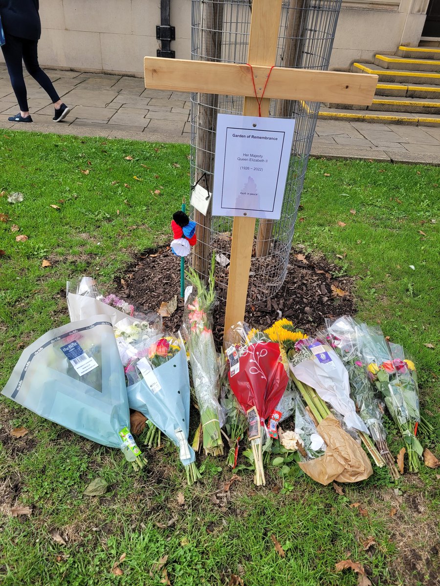 Been to pay our respects at our local town hall in the remembrance lawn the council have created <a href="/Morrisons/">Morrisons</a>