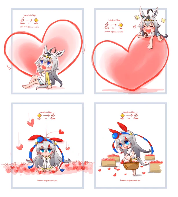 #最近フォローした方は知らない過去絵を晒す
一番最初に描いたオグタマでした 