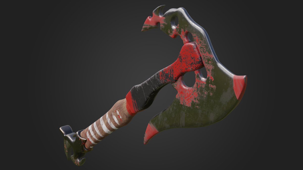 _lrlxxd's tweet photo. New futuristic axe I made in blender!
#Blender3d #blender #3dart #blender https://t.co/7Zp5IauRJ4