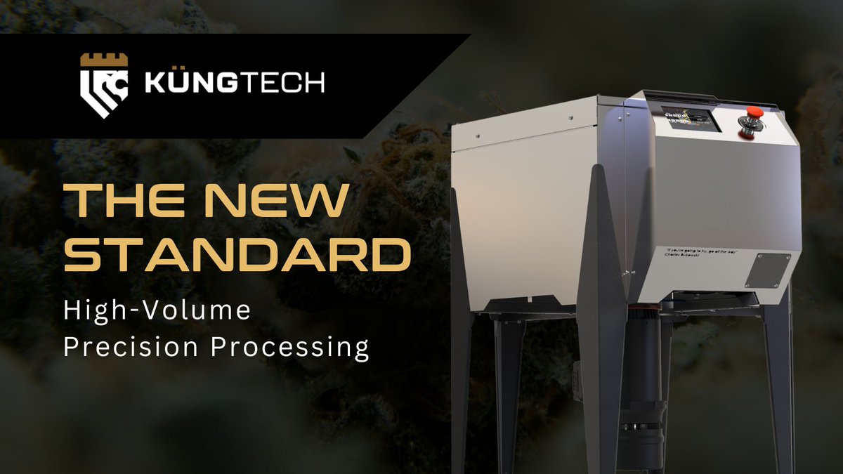 KungTech_'s tweet photo. The new industry standard for all #cannabis manufacturing has arrived. Meet @KungTech_ - the world's most advanced automated solutions for High-Volume Precision Processing.👌 #prerolls #Hemp #joints #blunts #dogwalkers https://t.co/r7ozsnrndK